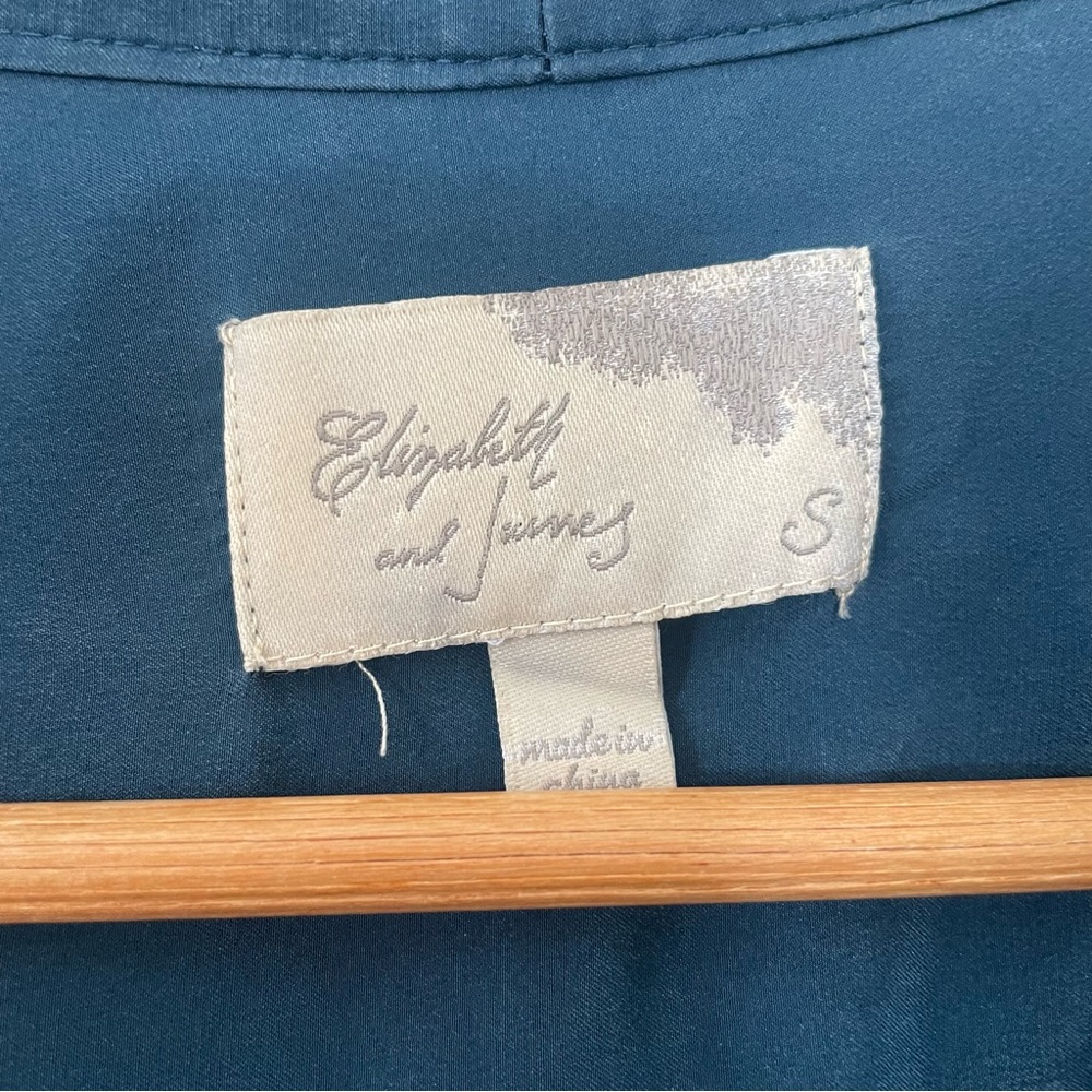 Elizabeth and James Blue Silk Tokyo Top - Picture 8 of 13